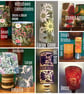 Pink Blue Cottage Sweetpeas a Laura Ashley 80s Vintage Fabric Lampshade option  - Image 7