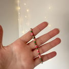 Watermelon Single Beaded Bracelet