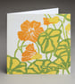 Nasturtiums - Gardeners Greeting Card - Image 1