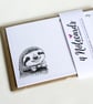 Dapper Sloth Handmade Flat Notecard Set - Pack of 4 with Envelopes - Image 3