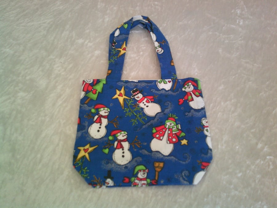 Snowmen Christmas Gift Bag