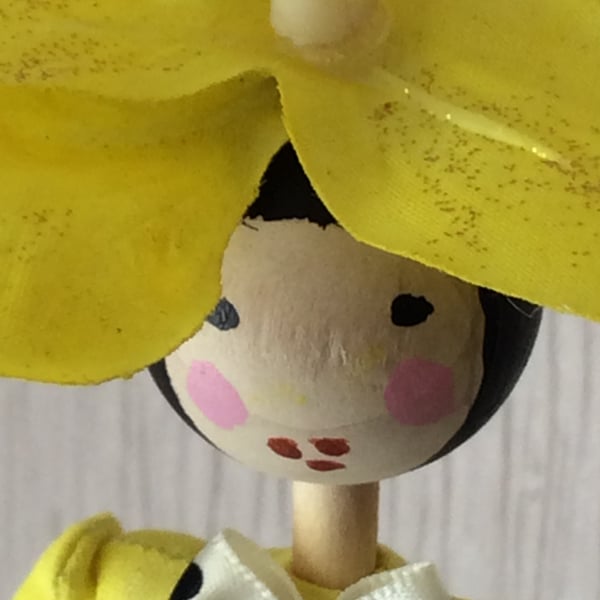 Orchid Art Doll