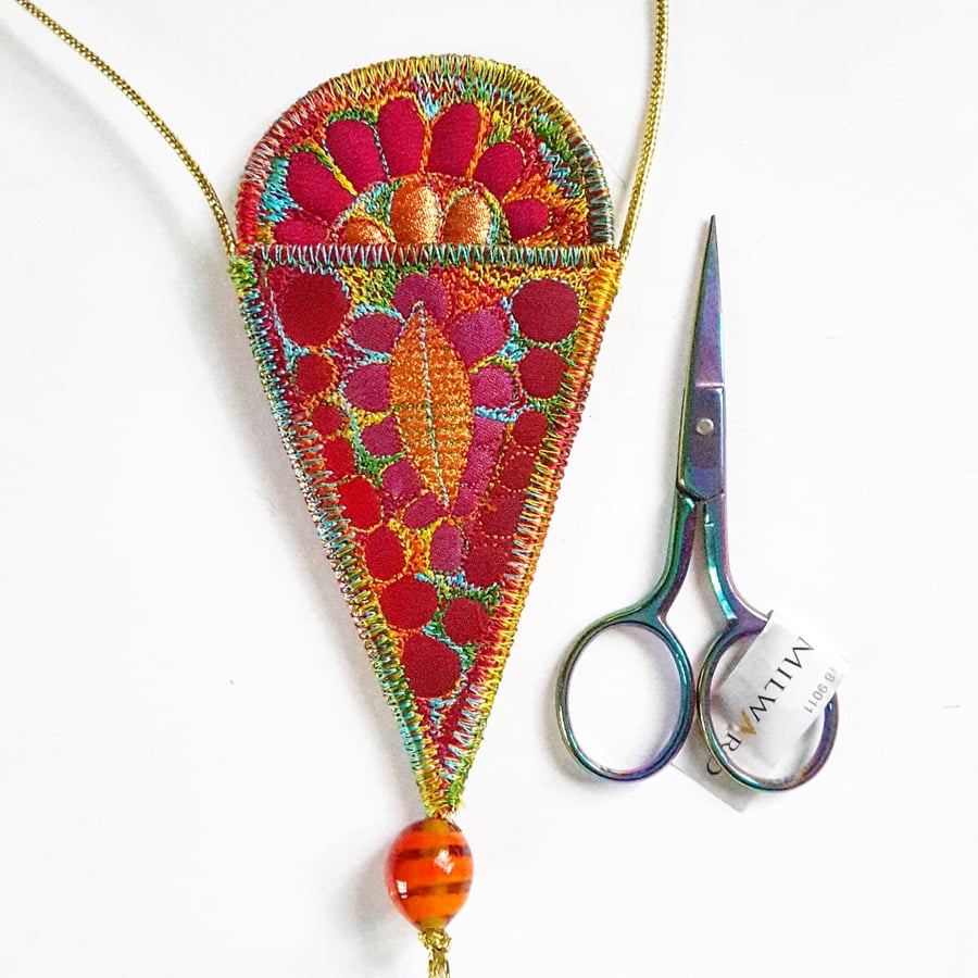 Sewing Scissors Holder Necklace 