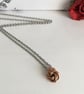 Pure Bronze Infinity Love Knot Necklace 8th 19th Anniversary Gift for Her - Image 1