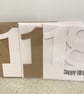 18th Birthday cards in white card and brown kraft card with envelope - Image 3