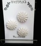 Buttons Handmade Embroidered Yorkshire Style  - Image 2