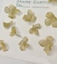 Metallic Gold Silk organza Hydrangea flowers - Image 1