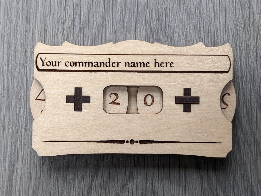 MTG Life counter, Magic: The gathering wooden hit point counter, CCG