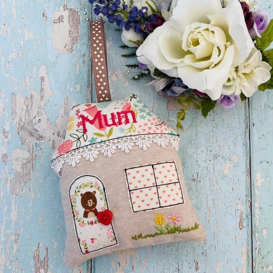 Cottage Linen Lavender Bag Personalised Gift