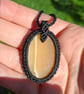 Lemon Calcite Macrame Pendant  - Image 3