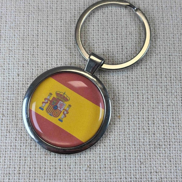 Spain Flag Keyring