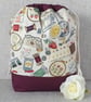 Project bag, drawstring bag, stitching, sewing