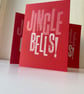 Jingle Bells letterpress printed Christmas Cards