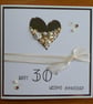 Embellished Heart Pearl Wedding Anniversary Card - 30th Anniversary - Image 10