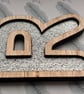 10cm Skandi Themed Maplewood and Glitter Felt Letters. - Image 2