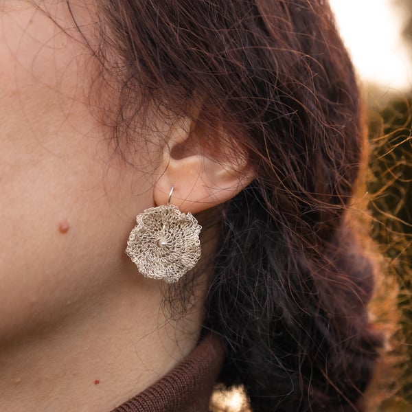 Bloom - Fine Silver Earrings