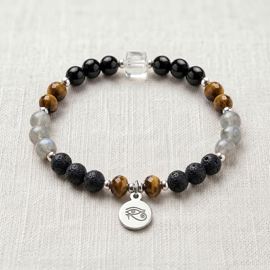 Protection Crystal Bracelet, Negative Energy, Personalised Gift