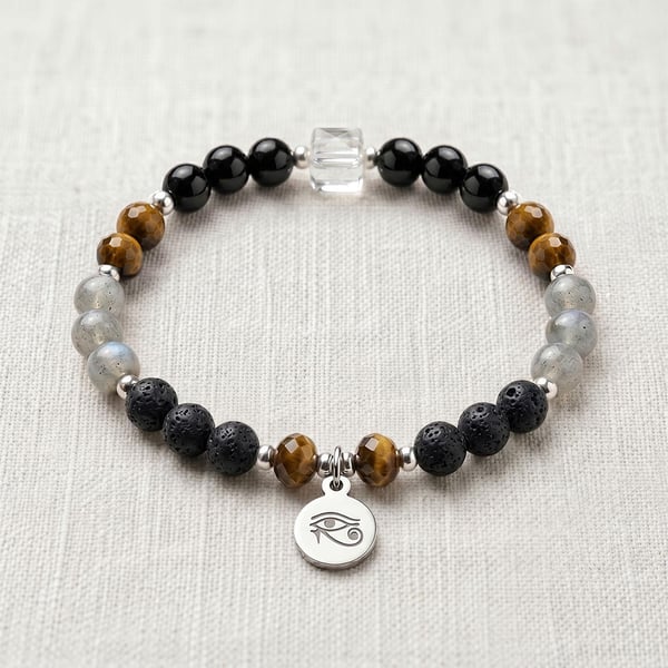 Protection Crystal Bracelet, Negative Energy, Personalised Gift