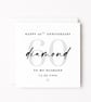 Personalised 60th Anniversary Card – Diamond Anniversary for Husband or Wife