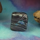 Tiny Magical Book ... 'Fishy Tales' with fish on cover 1" OOAK