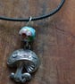 Toadstool pendant with cloissone bead - Image 8