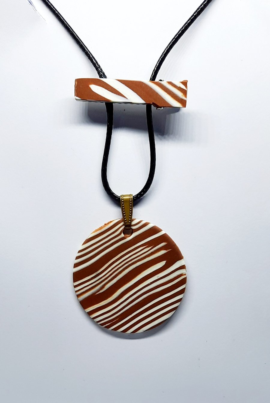 Polymer clay pendant 