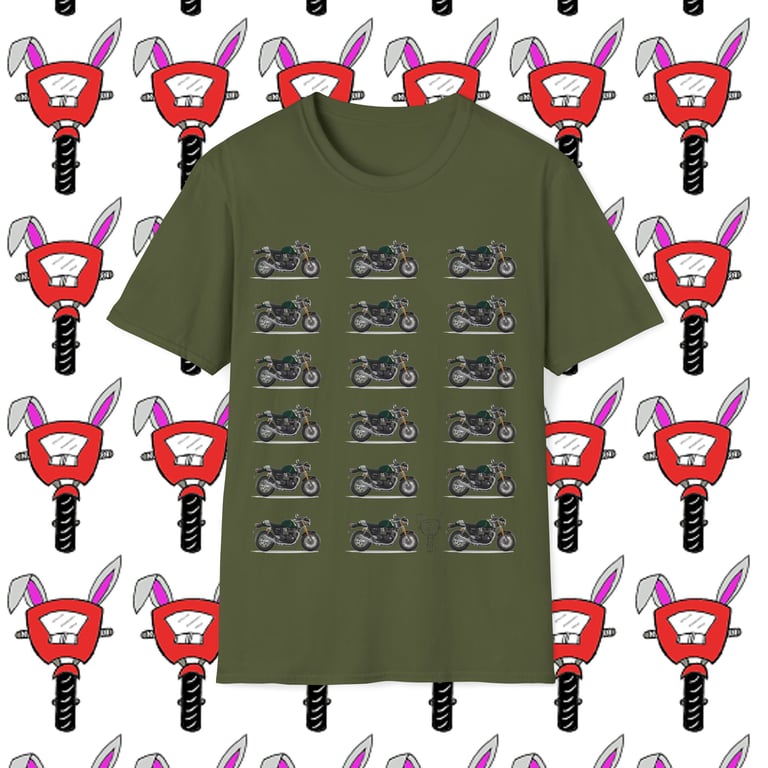 Triumph Thruxton 1200 RS Bike Unisex Softstyle T-Shirt by Bikabunny