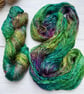 Hand Dyed Pure Mulberry Silk Yarn for Luxurious Knitting. Varigated Gradient 