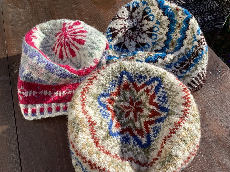 Fairisle Beanie Hat