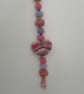 Crochet heart wall hanging 