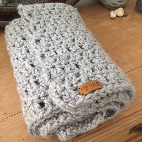 Handmade crocheted baby blanket - pram blanket-various colours