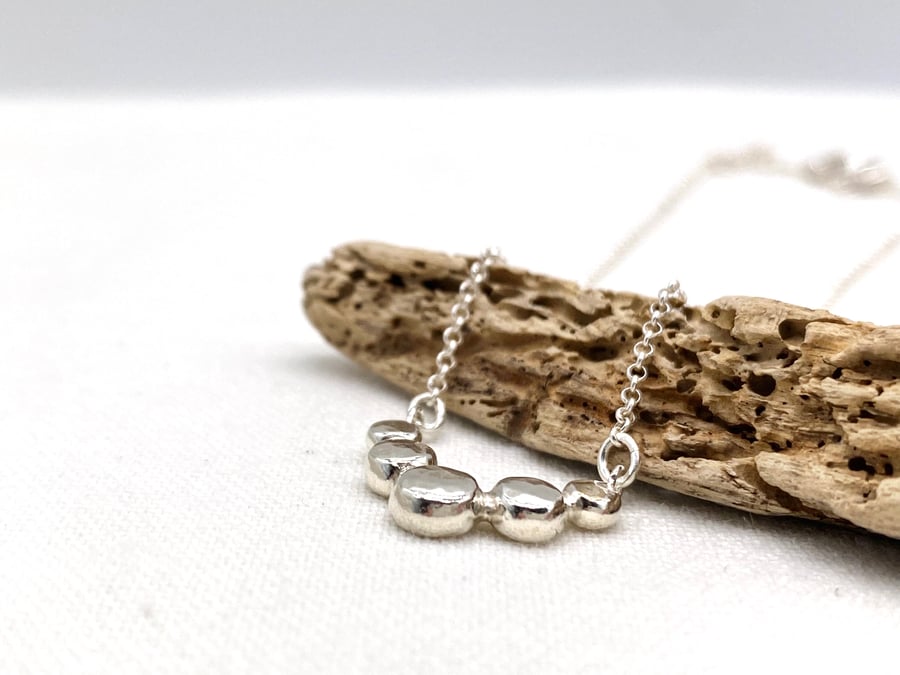 Rainbow Pebble Necklace