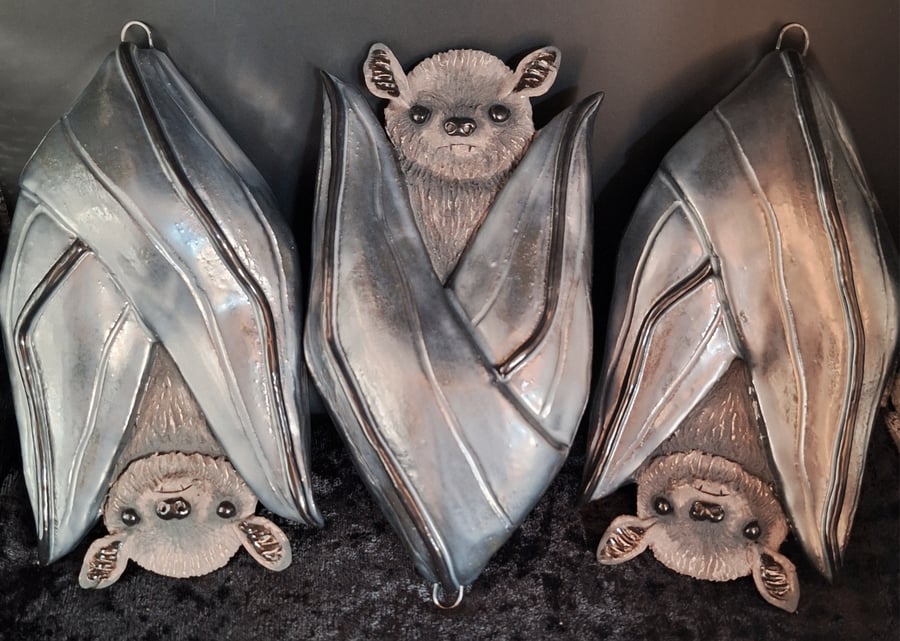 Hanging Bat - ceramic wall decoration