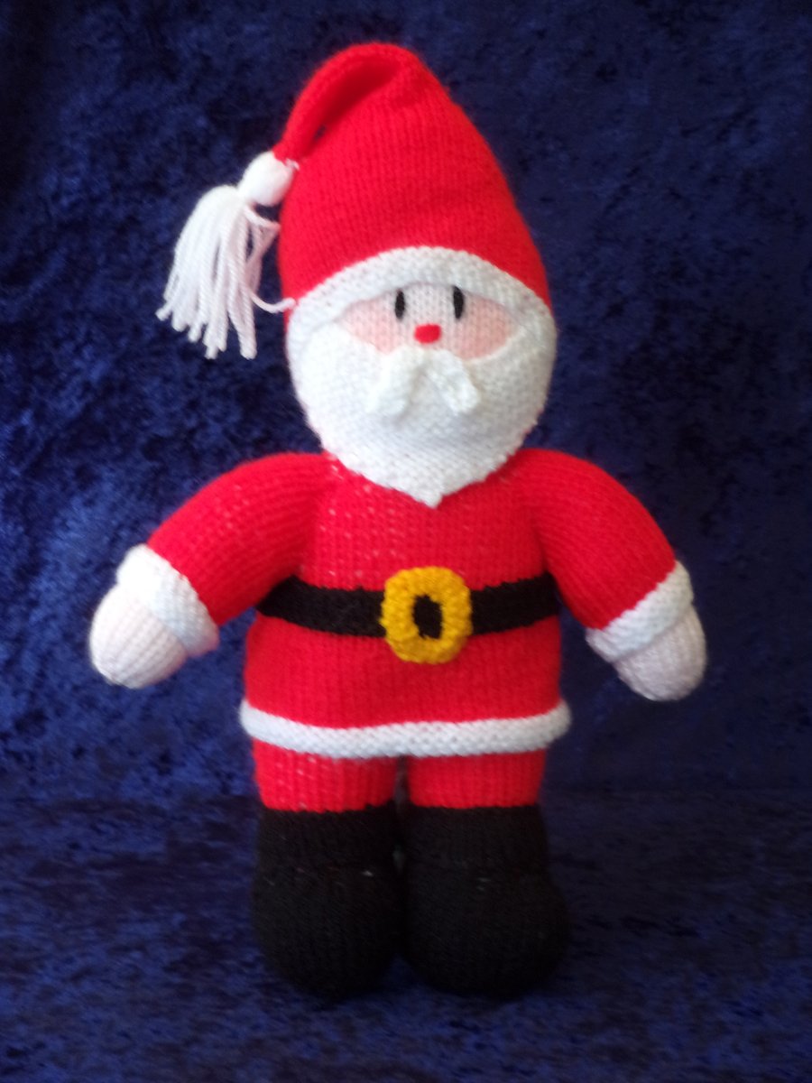 Hand Knitted Father Christmas Decoration
