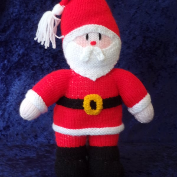Hand Knitted Father Christmas Decoration