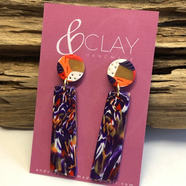 Bold & Colourful Drop Earrings