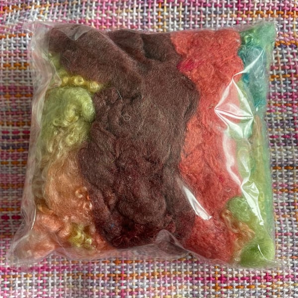 Hand Dyed Texture Pack for Felters & Spinners