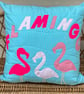 A Touch of Flamingo. Two Cushions with Flamingo Decoration. Holiday Memories  - Image 7