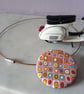 RETRO NECKLACE - POLYMER CLAY - FREE UK SHIPPING  - Image 1