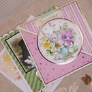 easter card selection set of 3 cards and envelopes