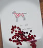 Dalmatian Valentine's Card - READY TO SHIP - Image 1