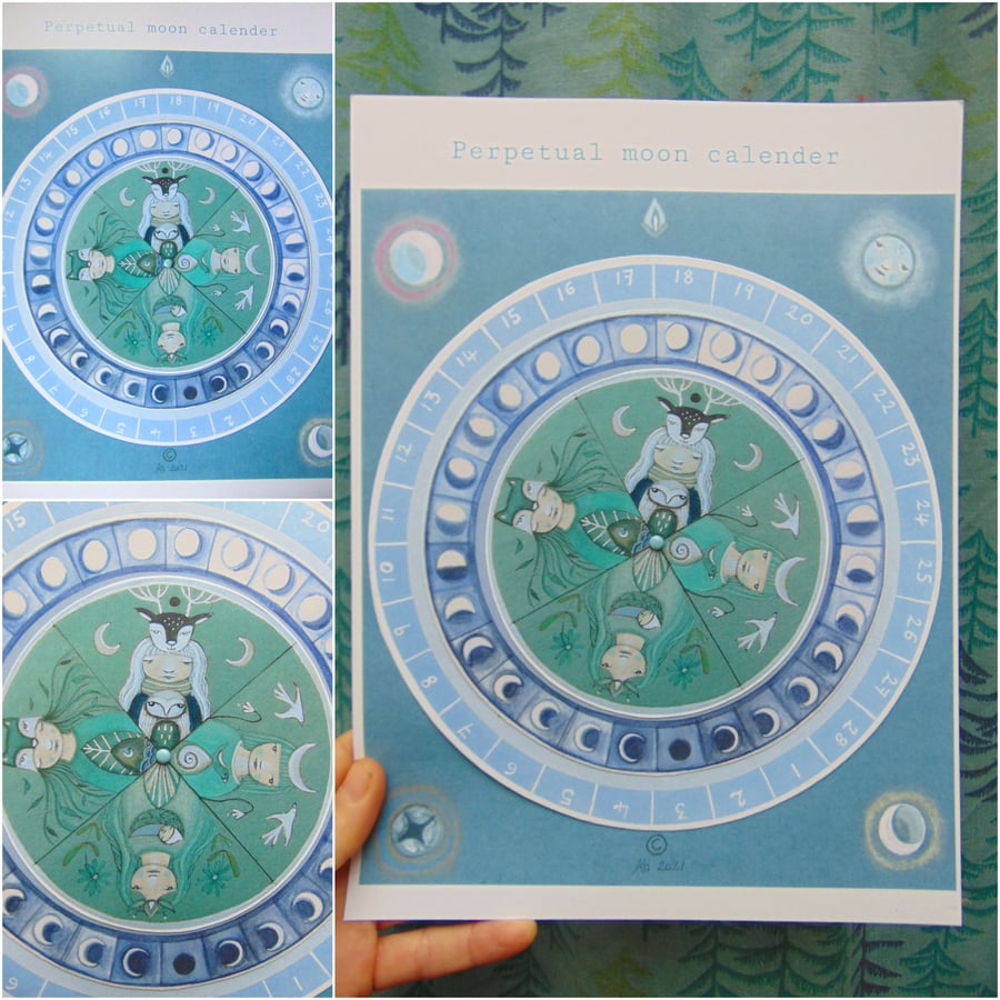 Perpetual moon calender