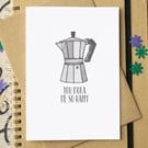 Funny "You Moka Me So Happy" Coffee Valentine's Card