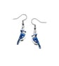 Blue Jay Drop Earrings - Handmade - Image 2