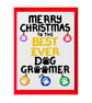 Best Ever Dog Groomer Christmas Card From Dog, Dogs Parents  - Image 6