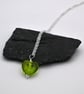 green glass heart pendant necklace - Image 5