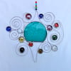 Stained Glass Garden Mobile - Sea Green