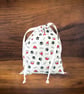 Handmade Christmas Gift Bag Dog Paws-Santa Hats Design, Eco-Friendly-CHBB43