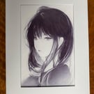 Personalised Anime-Style Greeting Card – Original Art, Blank Inside