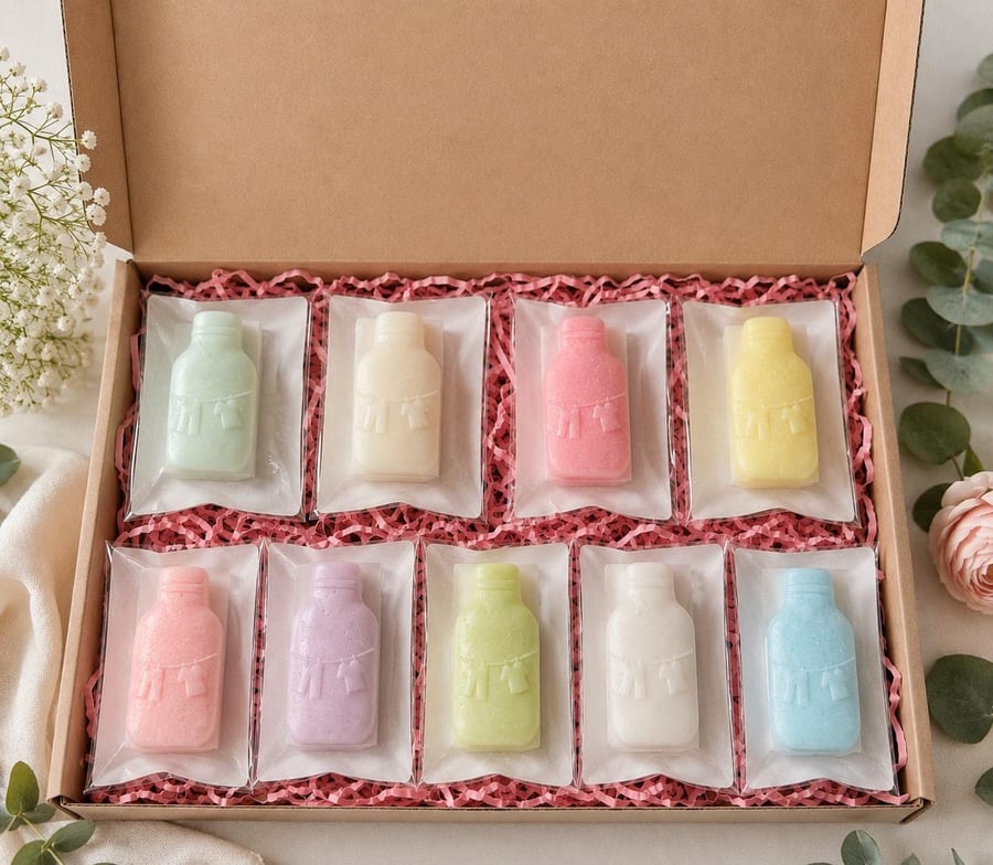 Laundry Scented Sampler Wax Melts Box, Fresh Clean Fragrance Collection, UK Made